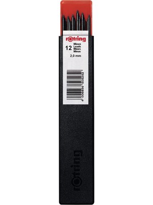 Aesco Rotring Hi-Polymer Mekanik Kalem Ucu, 2,0 Mm, Hb (Ambalaj Değişiklik Gösterebilir)