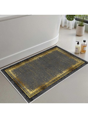 Die Grup Monnhein 2'li Set Banyo Paspası, Yumuşak Banyo Halısı, Kaymaz Dot Tabanlı, Su Emici, Makinede Yıkanabilir - 50X60-60X100 cm