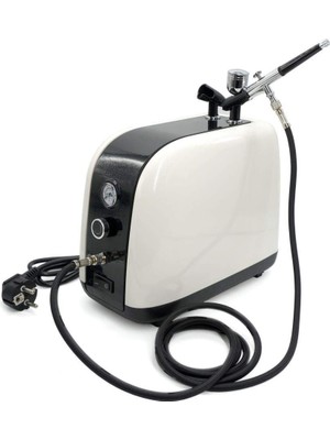 Aesco Rox 0067 Profesyonel Airbrush Kompresör Mini Boya Tabancası Seti