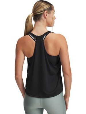 Aesco Under Armour Tech Swing Tank Top Kadın Yeleği, Siyah/beyaz, M