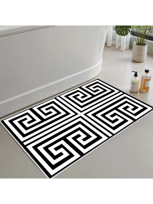 Die Grup Monnhein Banyo Paspası, Yumuşak Banyo Halısı, Kaymaz Dot Tabanlı, Su Emici, Makinede Yıkanabilir - 60 x 100 cm