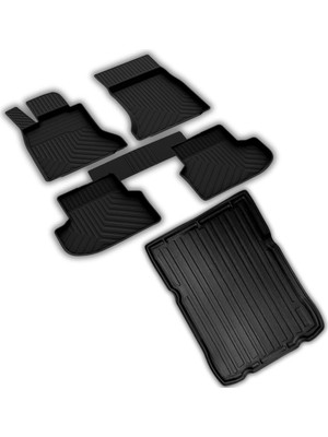 Aesco Ferrous Autoaccessories Bmw 5 Serisi G30 ile Uyumlu 4d Paspas ve 3D Bagaj Havuzu 2017 2023