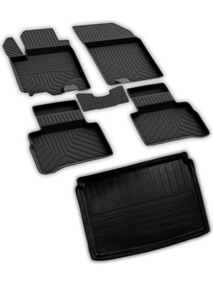 Aesco Suzuki Vitara ile Uyumlu Ferrous 4d Paspas ve Üst 3D Bagaj Havuzu 2016 2023