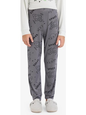 Aesco Defacto Termal Pijama Takımı Baskılı Uzun Kollu Üst Uzun Alt Erkek Çocuk F3349A825WN