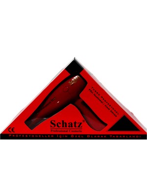 Die Grup Schatz Profesyonel Turbo 3500 Fön Makinesi 2400W (Kırmızı)