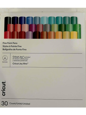 Aesco Cricut 2011936 Joy Kalıcı Ince Uçlu Kalem Seti 0.4mm 30'lu Paket Ultimate