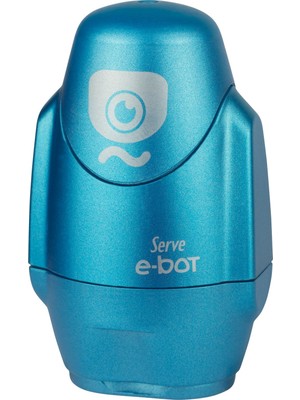 Aesco Serve E-Bot Silgili Kalemtiras Metalik Mavi Tekli
