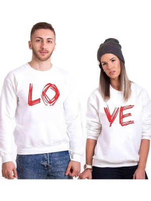 Aesco Tshirthane Lo ve Aşk Sevgili Kombinleri Sweatshirt Kombini, Erkek, M-Tek Ürün Fiyatıdır, Kombin Yapmak Için En Az 2 Adet Sepete Ekleyiniz