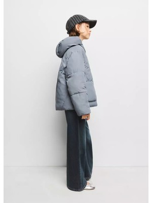 MANGO Kids Kapüşonlu kapitone anorak