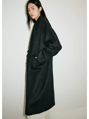 Mango El yapımı oversize yün palto