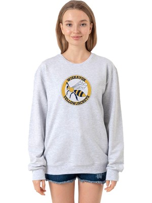 Aesco Tshirthane Wiskayok Yellowjackets Logo Grimelanj Kadın 2ip Sweatshirt P23593S8886, M