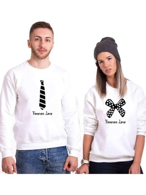 Aesco Tshirthane Forever Love Sevgili Kombinleri Sweatshirt Kombini, Kadın, L-Tek Ürün Fiyatıdır, Kombin Yapmak Için En Az 2 Adet Sepete Ekleyiniz