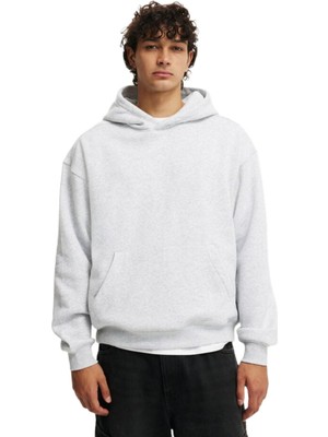 Aesco Madmext Grimelanj Kapüşonlu Kanguru Cep Erkek Sweatshirt E7169,GRI S