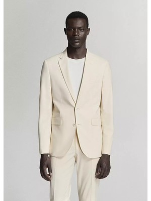 Mango Streç Kumaştan Süper Dar Kesim Blazer Ceket