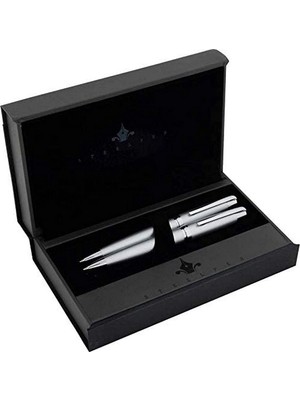 Aesco Steelpen Carens Serisi P265 Mat Krom Tükenmez Kalem+Versatil Kalem