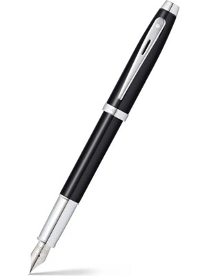 Aesco Sheaffer 9338-0 100 Serisi Dolma Kalem (M) Parlak Siyah Krom