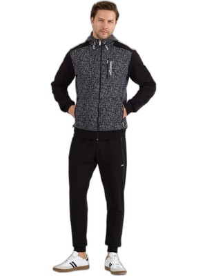 Aesco Slazenger Falor Erkek Siyah Eşofman Takımı
