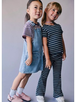 MANGO Baby Kısa kot jile elbise