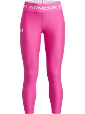 Aesco Under Armour Kız Çocuk Antrenman Taytı Armour Ankle Crop Rebel Pink - White Ymd