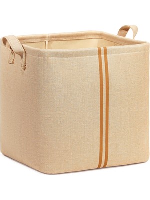 Die Grup Ocean Home Textile Çocuk Odası Jüt Keten Kumaş Sepet 30 x 30 x 30 cm