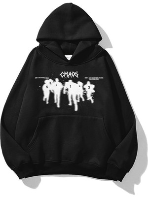 Aesco Tarzsokak Unisex Chaos Sweatshirt Siyah, Y6 Siyah, Xl