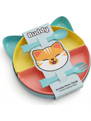 Die Grup Tucklebery Kitty 7 Parça Mama Tabağı Seti, Bölmeli, Bpa Içermez, Bulaşık Makinesinde Yıkanabilir (Tropikal)