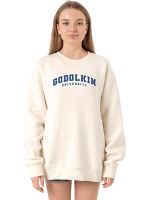 Aesco Tshirthane Gen V Godolkin University Letter Ekru Kadın 2ip Sweatshirt P18905S8611, Xl