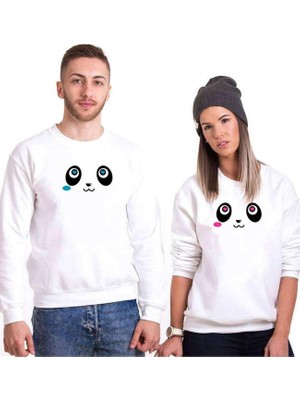Aesco Tshirthane Panda Gözler Sevgili Kombinleri Sweatshirt Kombini, Erkek, S-Tek Ürün Fiyatıdır, Kombin Yapmak Için En Az 2 Adet Sepete Ekleyiniz