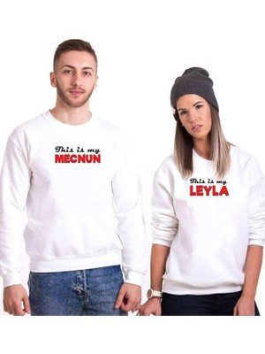 Aesco Tshirthane Leyla Mecnun Erkek Sevgili Kombinleri Sweatshirt Kombini, Kadın, Xs-Tek Ürün Fiyatıdır, Kombin Yapmak Için En Az 2 Adet Sepete Ekleyiniz