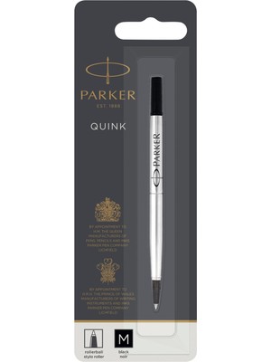 Aesco Parker 1950323 Tükenmez Kalem Yedeği, Orta Kalınlıkta Uç, Siyah, Siyah