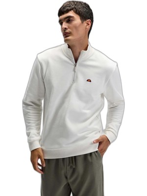 Aesco Ellesse Pamuklu Regular Fit Yarım Fermuarlı Dik Yaka Sweat Erkek Sweat EM580