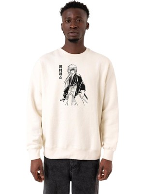 Aesco Tshirthane Rurouni Kenshin Poster Japan Ekru Erkek 2ip Sweatshirt P22697S7675, S