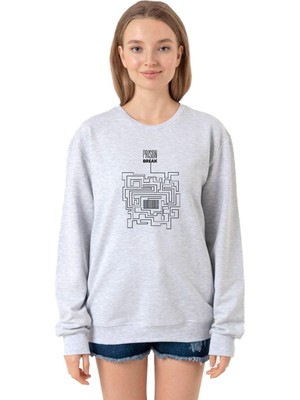 Aesco Tshirthane Prison Break Labyrinth Grimelanj Kadın 2ip Sweatshirt P19537S3861, M
