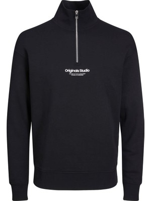 Aesco Erkek Siyah Sweatshirt Jack&jones Orıgınals