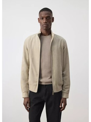 Mango Süet Görünümlü Bomber Ceket