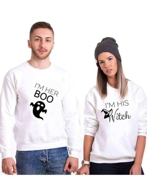 Aesco Tshirthane Boo Witch Sevgili Kombinleri Sweatshirt Kombini, Erkek, L-Tek Ürün Fiyatıdır, Kombin Yapmak Için En Az 2 Adet Sepete Ekleyiniz
