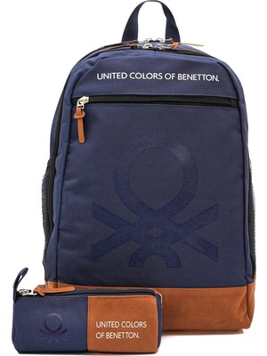 Aesco United Colors Of Benetton Okul Çanta Seti 1305455,LACIVERT Tek Ebat