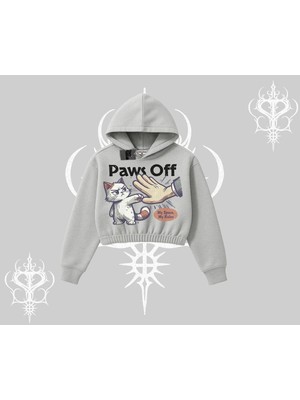 Aesco Tarzsokak Procatstinator Kedi Baskılı Kayık Yaka Sweatshirt, Siyah, S