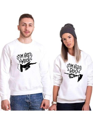 Aesco Tshirthane Witch Boo Sevgili Kombinleri Sweatshirt Kombini, Erkek, Xs-Tek Ürün Fiyatıdır, Kombin Yapmak Için En Az 2 Adet Sepete Ekleyiniz