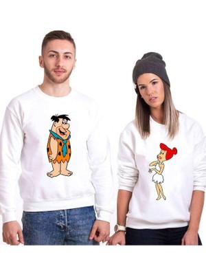 Aesco Tshirthane Fred Wilma Çakmaktaş Sevgili Kombinleri Sweatshirt Kombini, Erkek, Xl-Tek Ürün Fiyatıdır, Kombin Yapmak Için En Az 2 Adet Sepete Ekleyiniz