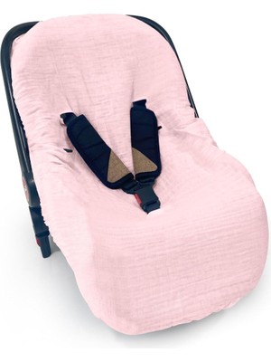 Die Grup Deux Lapıns% 100 Pamuk Müslin Ana Kucağı Kılıfı Innocent Pink - Pembe PSTKLF1012