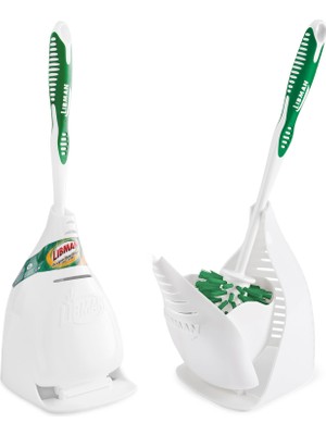Die Grup Libman Tasarım Kase Fırçası ve Rafı - Benzersiz Tasarlanmış, Kaliteli Tuvalet Temizleme Seti 2'li Paket