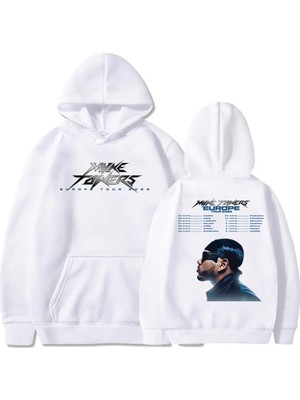 Aesco Tarzsokak Beyaz Unisex Myke Towers Avrupa Turu Casual Erkeksokak, BEYAZ-351, M