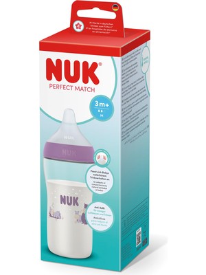 Die Grup Nuk Perfect Match Pp Biberon, 260 Ml, Hipopotam