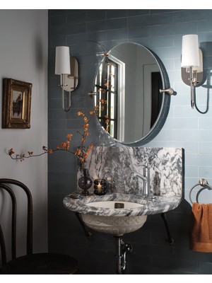 Aesco Moen Dartmoor Krom Tek Saplı Banyo Lavabo Bataryası Isteğe Bağlı Döşeme Levhası Ile, 6803