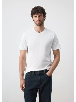 MANGO Man 180gsm slim fit tişört
