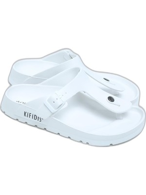 Aesco Kifidis Aqua AQ1500 Unisex Plaj Terliği, Beyaz, 38 Eu