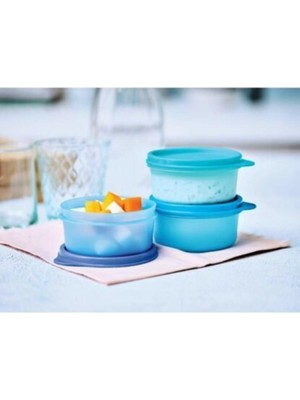 Die Grup Tupperware Şeker Üçüzler Mavi (3X250ML)