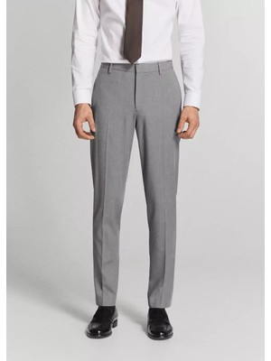 Mango Süper Slim Fit Streç Kumaştan Kumaş Pantolon