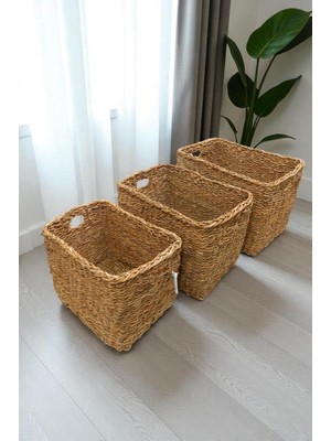 Die Grup Digithome 3’lü Naturel Dikdörtgen Organizer Sepet - PNL-PH13 S/3